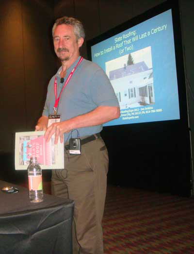 Joe Jenkins at the International Roofing Expo 2012