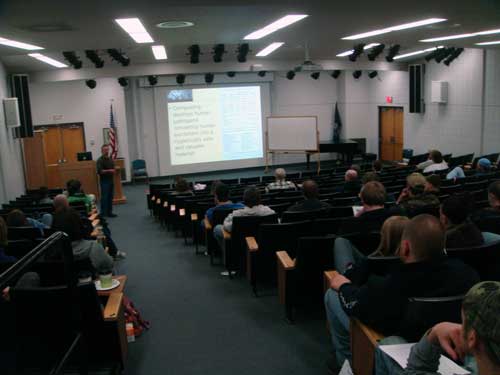 Joe Jenkins speaking at Penn State, Dubois Pennsylvania