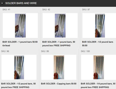 50:50 Tin Lead BAR AND WIRE SOLDER sold at the Solder Warehouse 50:50 Tin Lead BAR AND WIRE SOLDER sold at the Solder Warehouse
