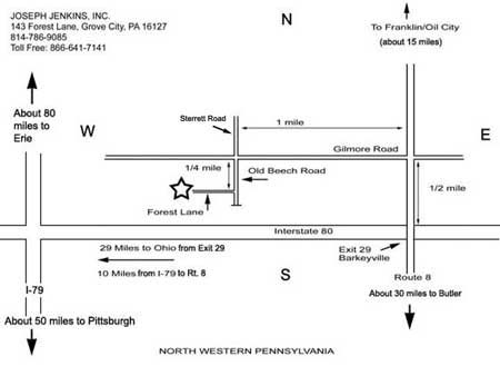 Joseph Jenkins Inc. how to find us