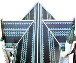 The cathedral after reslating.