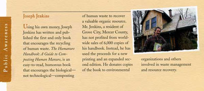 Humanure Handbook Receives Three Rivers Award Nomination 1998